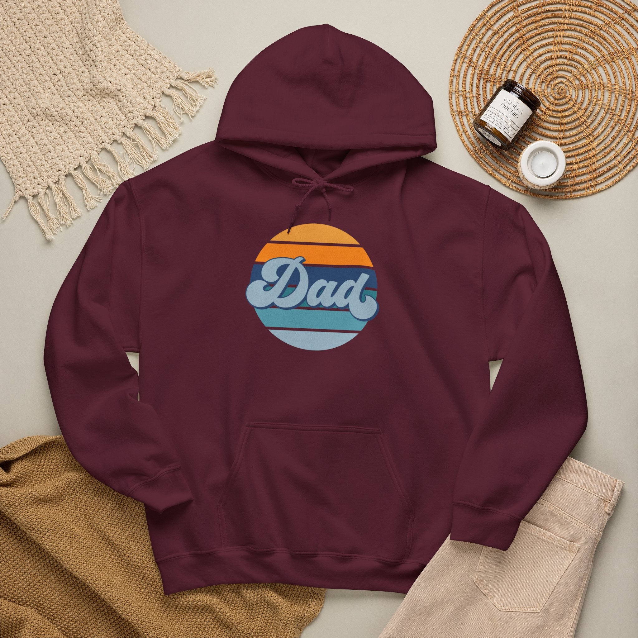 Retro Striped 'Dad' Hoodie