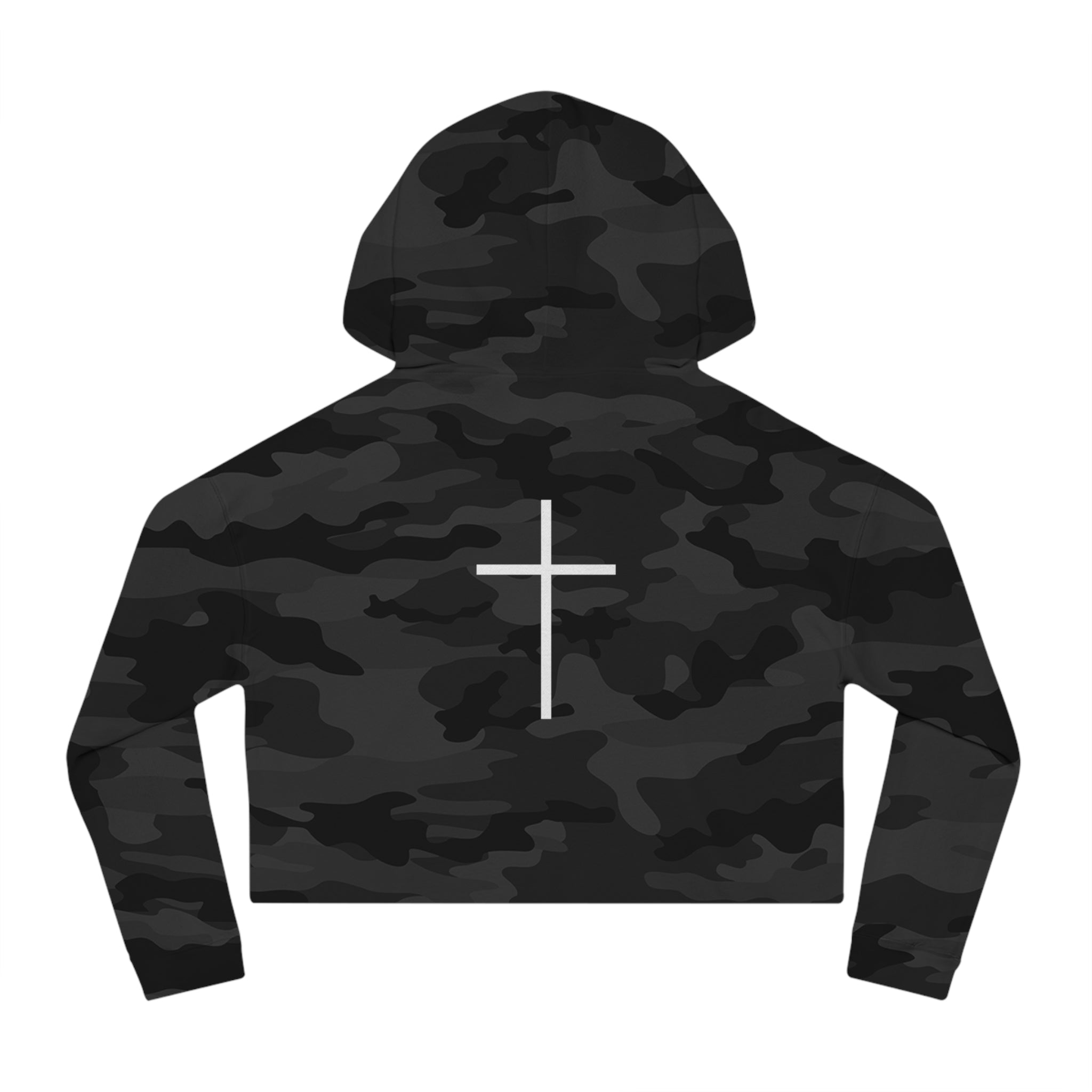 'Saved Not Soft' Cropped Hoodie