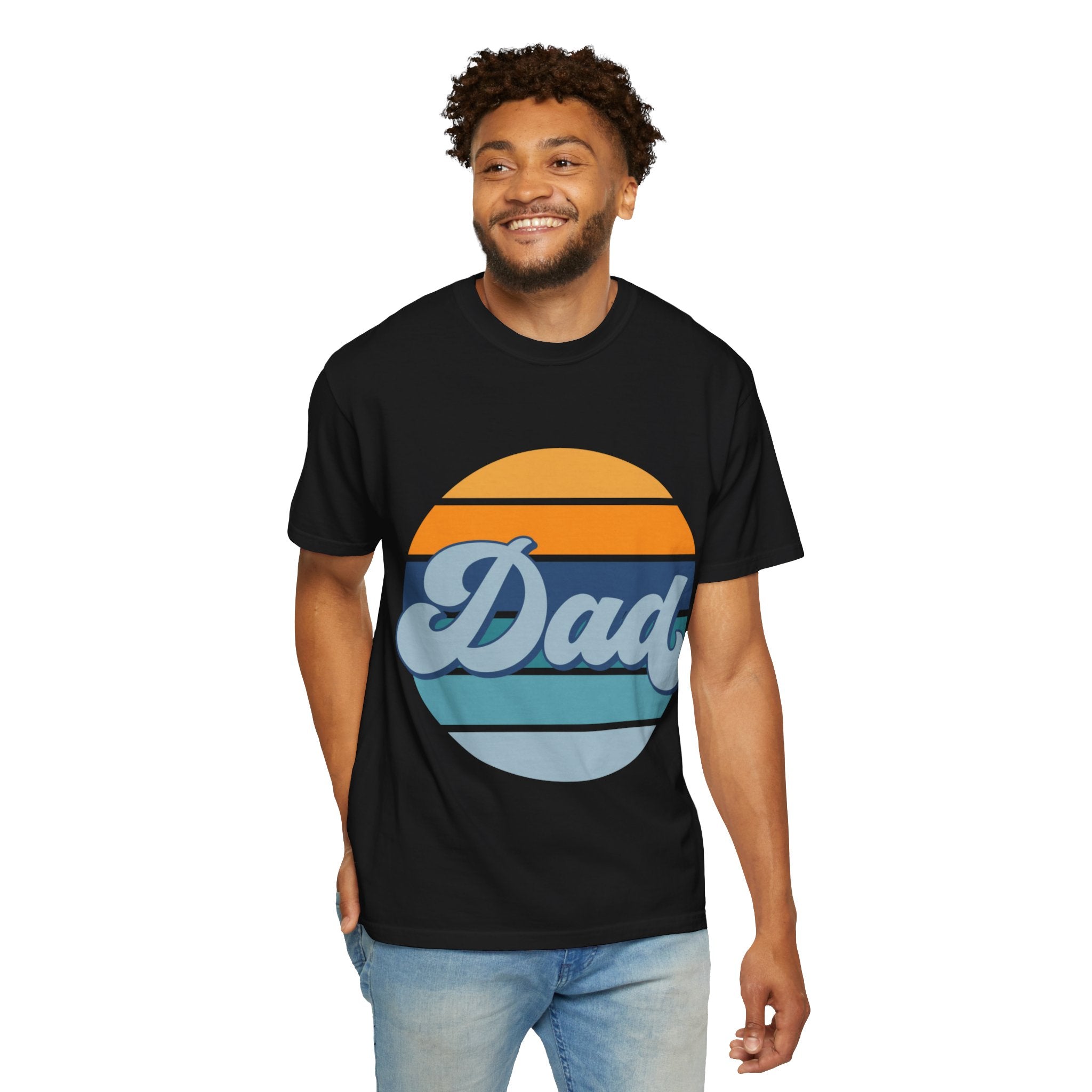 Retro Striped 'Dad' T-Shirt