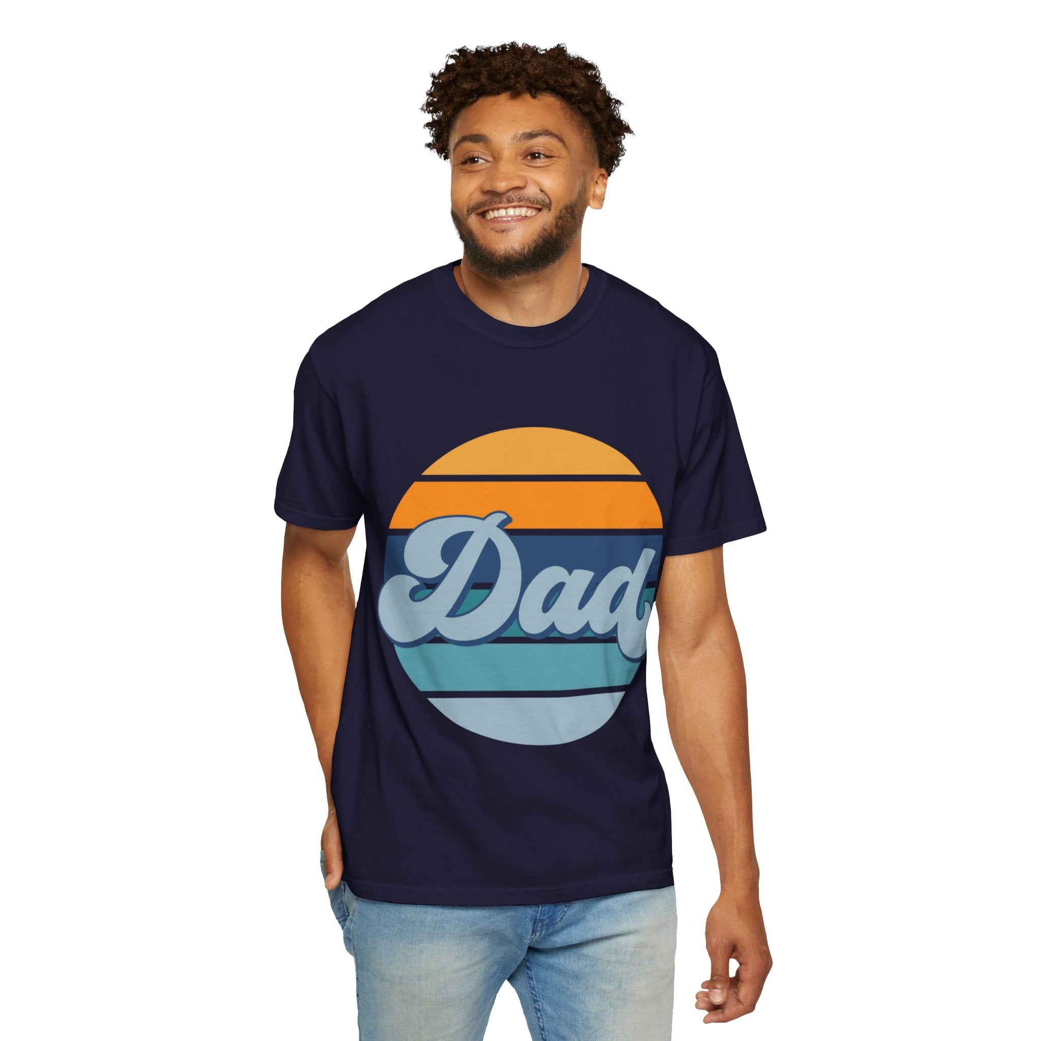 Retro Striped 'Dad' T-Shirt