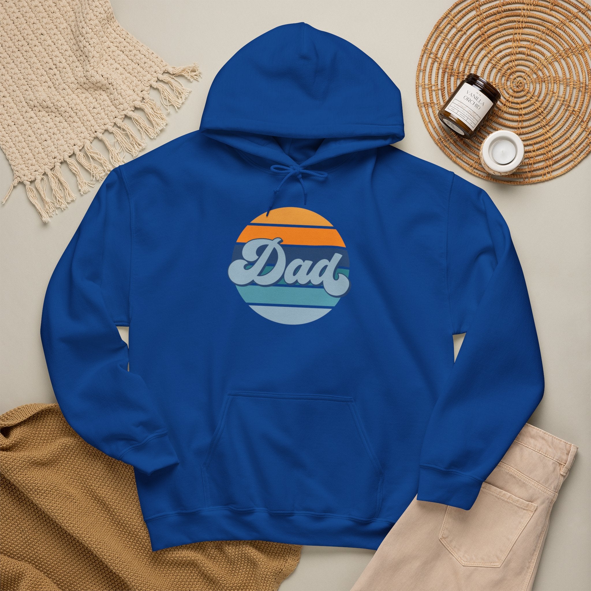 Retro Striped 'Dad' Hoodie