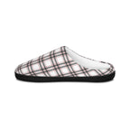 Black & White Tartan Men's Slippers