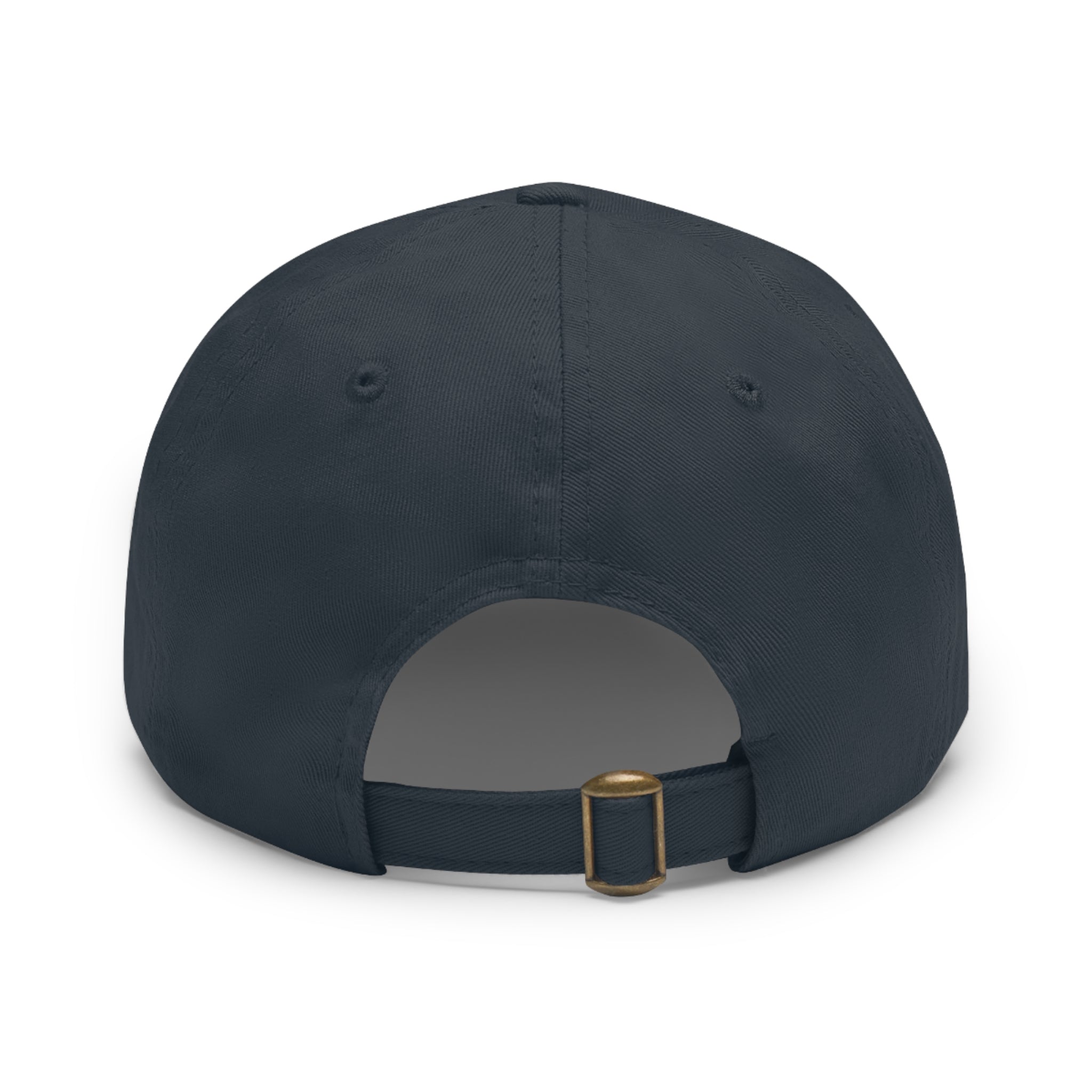 Retro Striped 'Dad' Leather Patch Hat