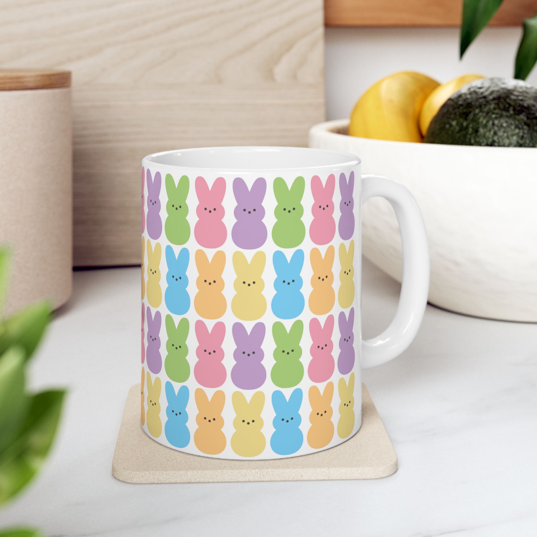 Easter Bunny Peeps Ceramic Mug