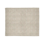 Beige Gingham Plaid Blanket