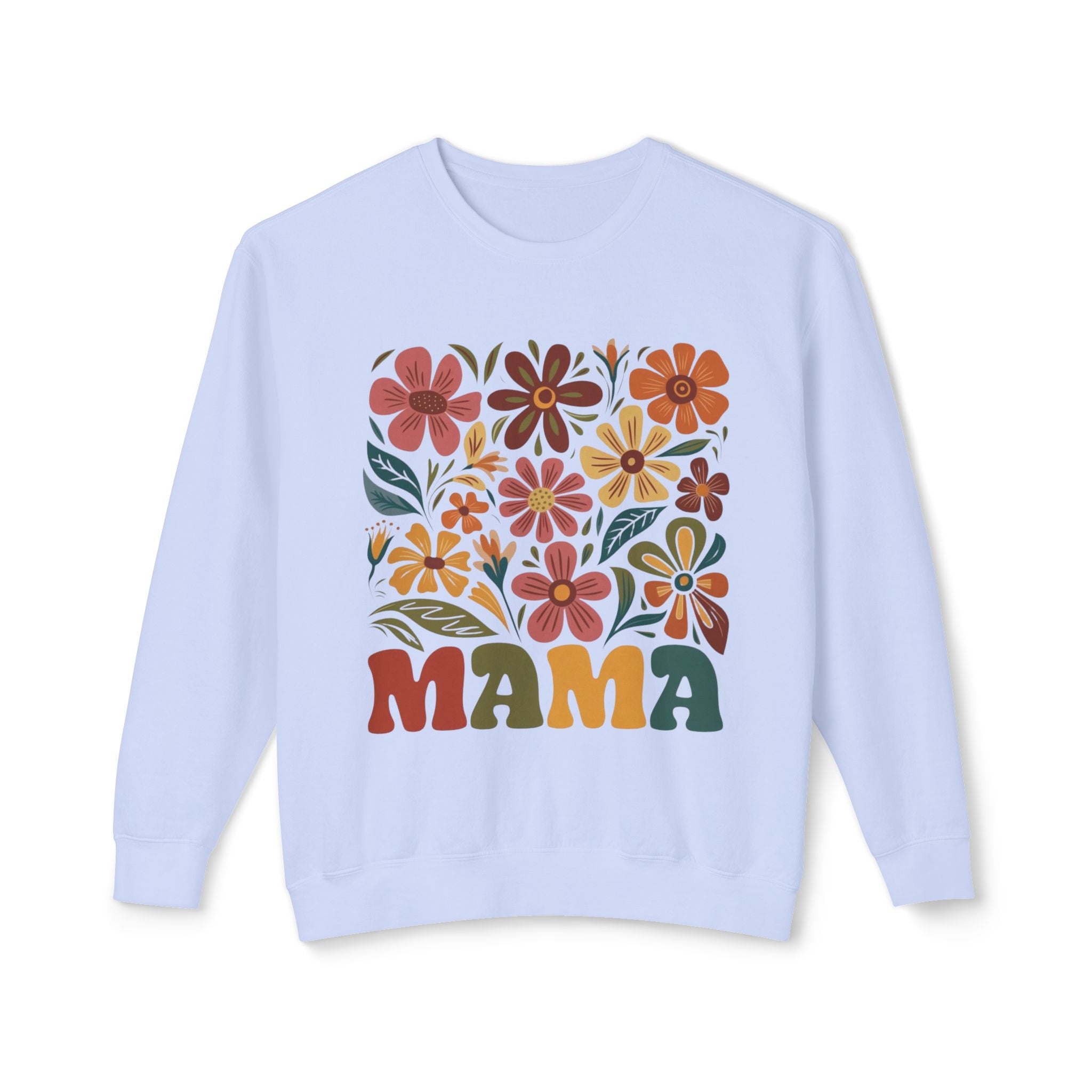Retro Floral 'Mama' Crewneck Sweatshirt