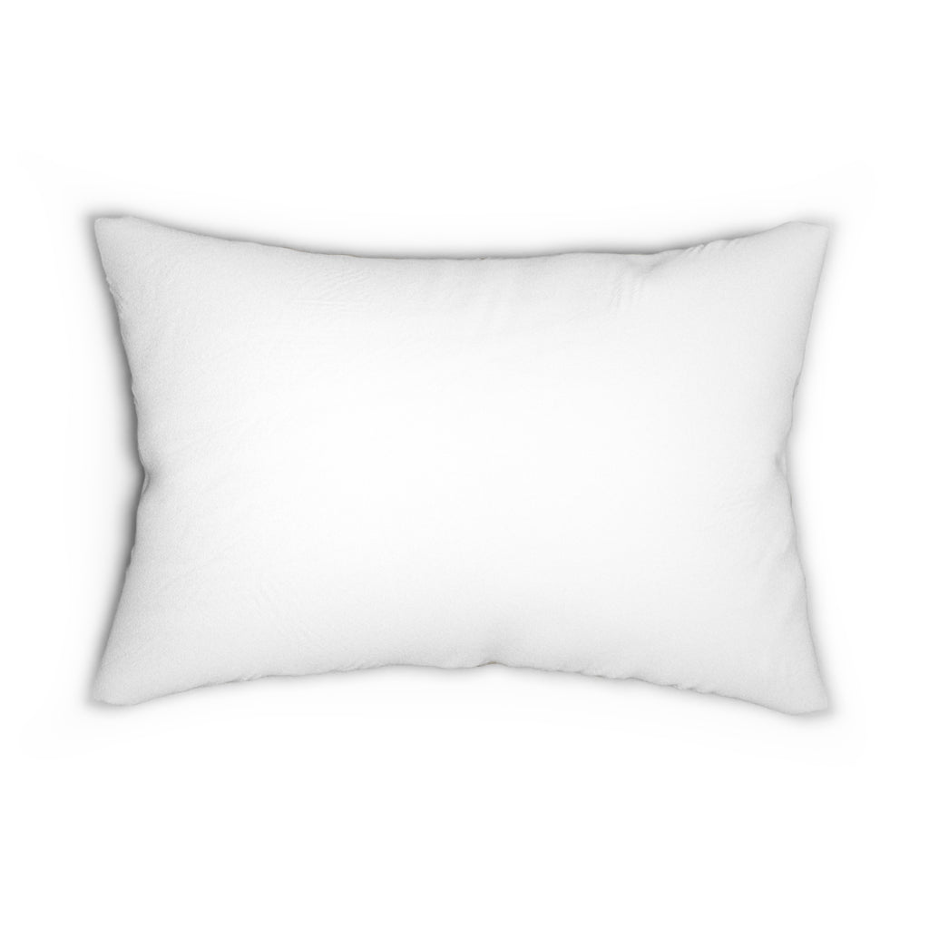 Beige Gingham Lumbar Pillow