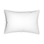 Beige Gingham Lumbar Pillow