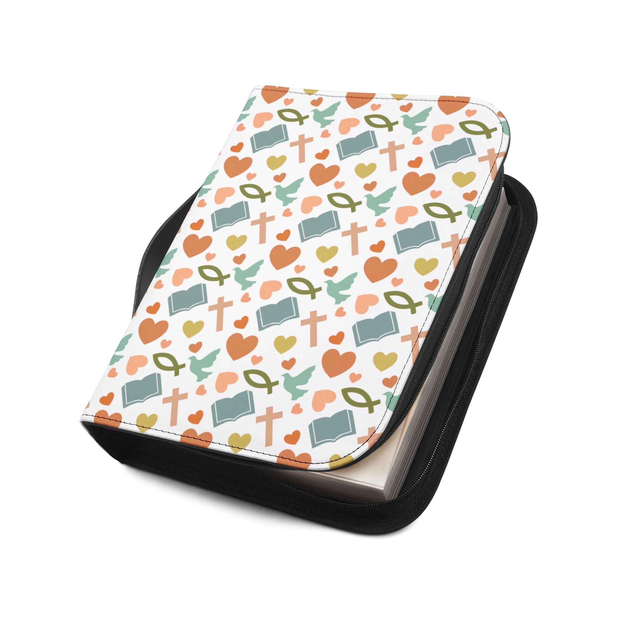 Christian Symbols Bible Cover