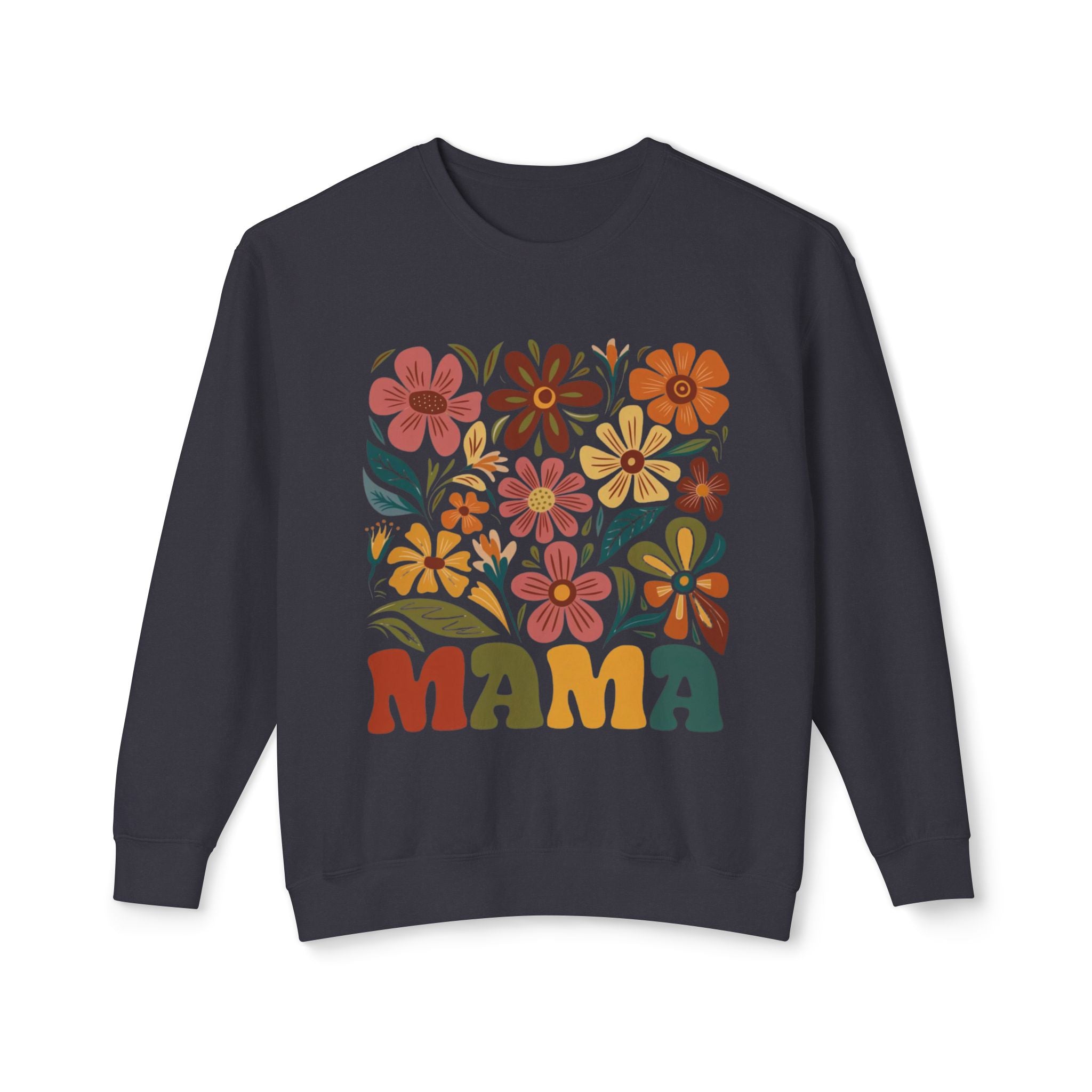 Retro Floral 'Mama' Crewneck Sweatshirt
