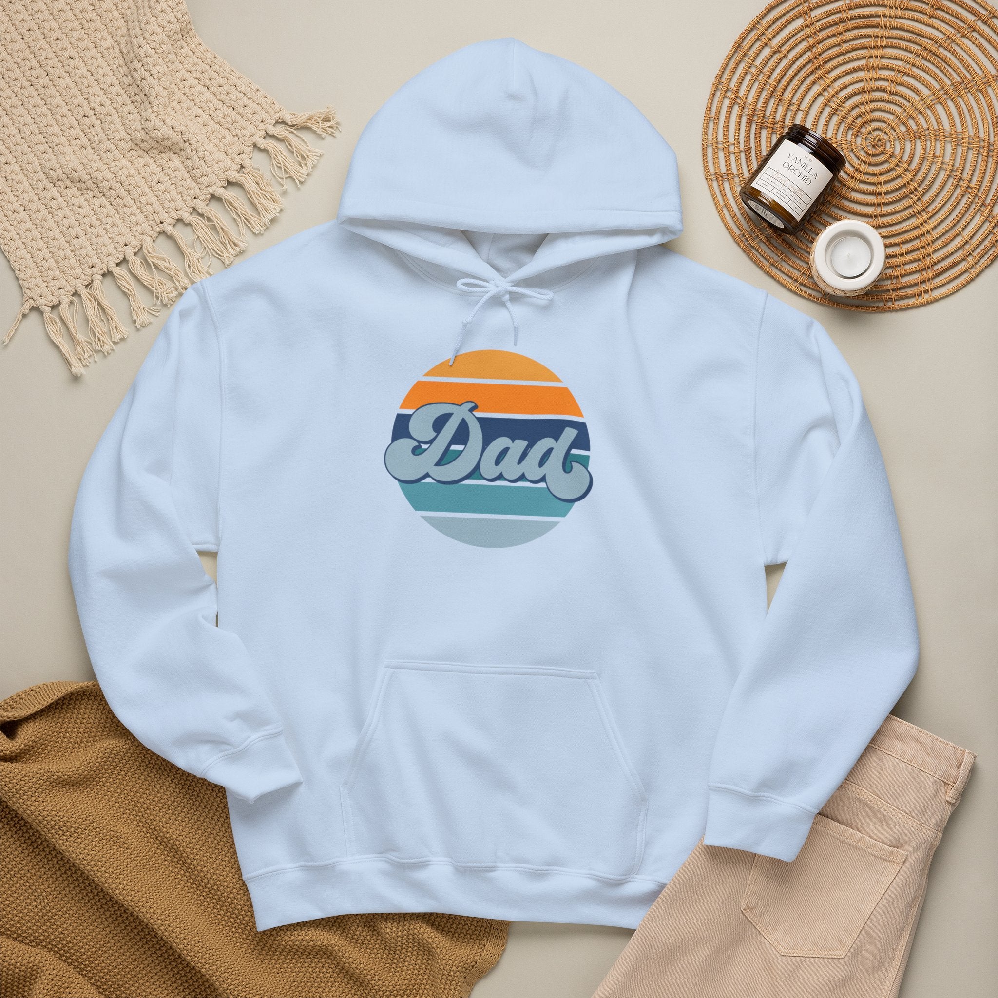 Retro Striped 'Dad' Hoodie