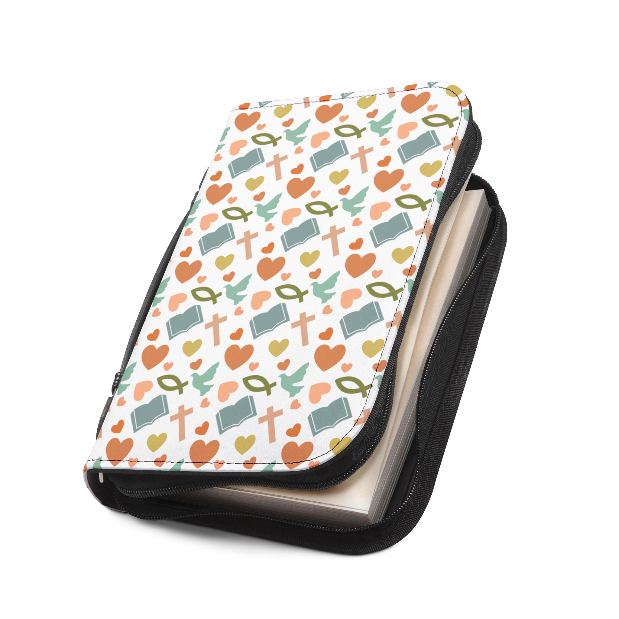 Christian Symbols Bible Cover