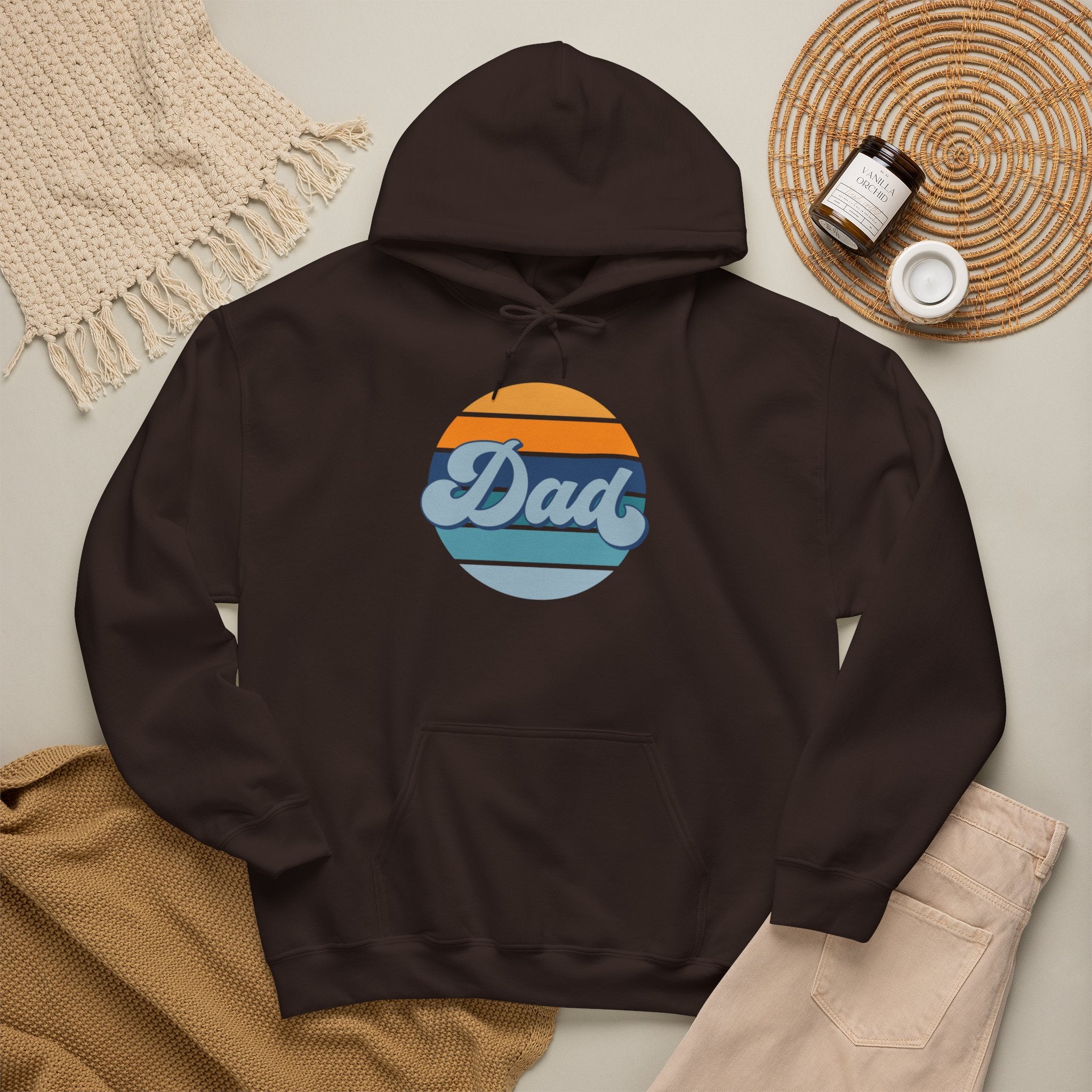 Retro Striped 'Dad' Hoodie