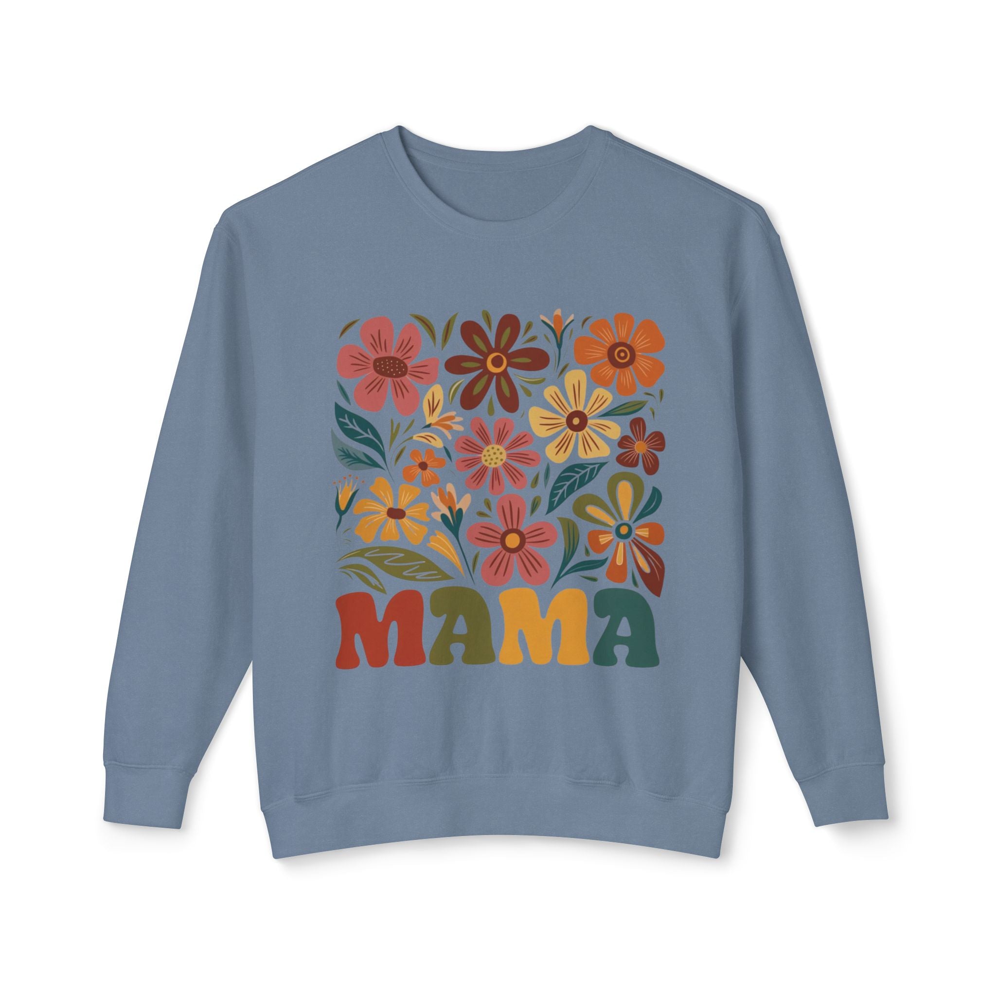 Retro Floral 'Mama' Crewneck Sweatshirt