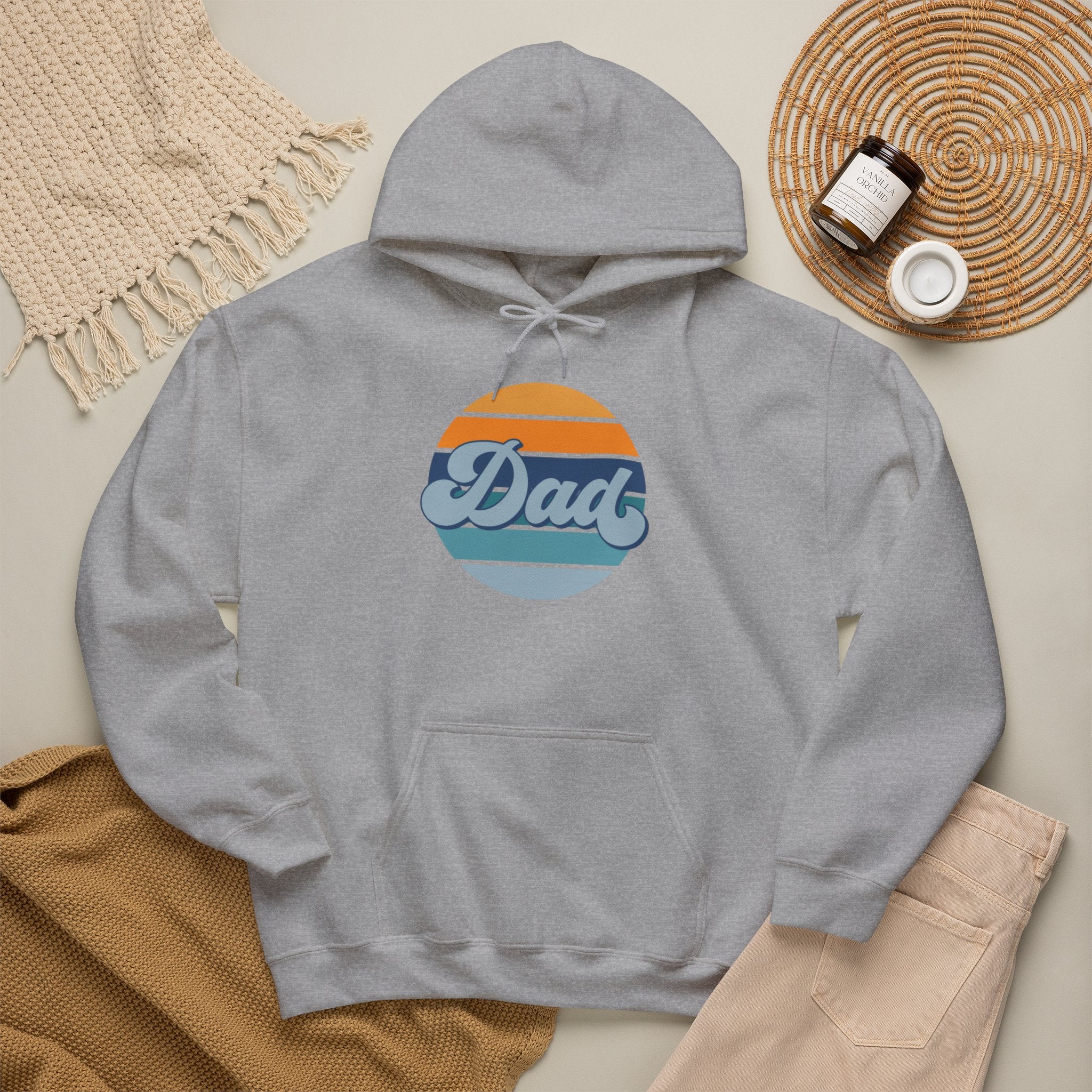 Retro Striped 'Dad' Hoodie