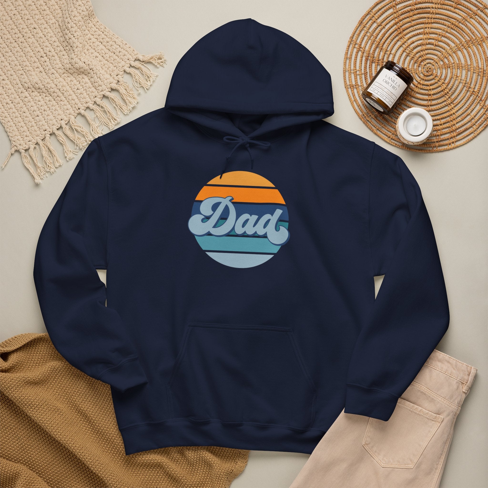 Retro Striped 'Dad' Hoodie