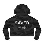 'Saved Not Soft' Cropped Hoodie
