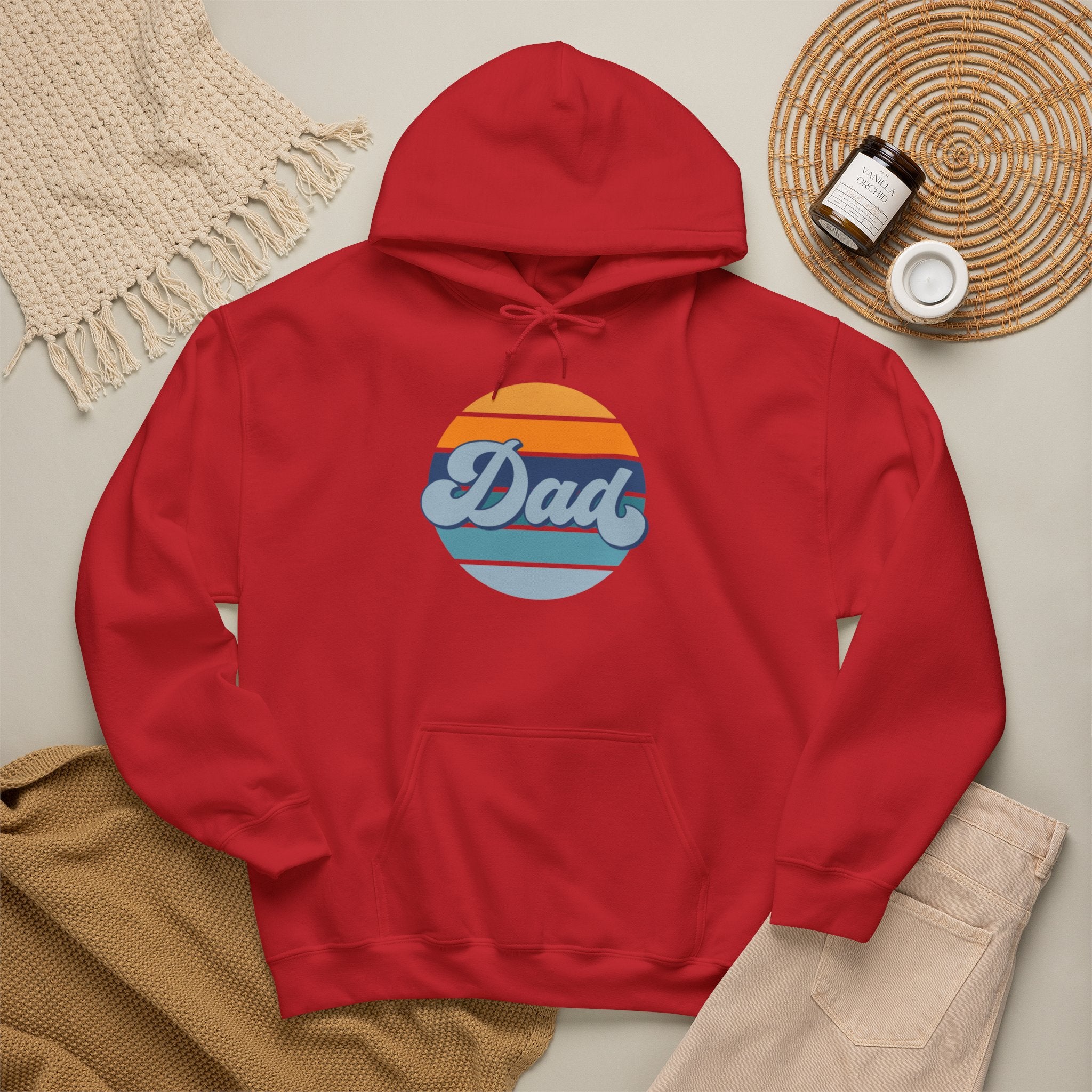 Retro Striped 'Dad' Hoodie