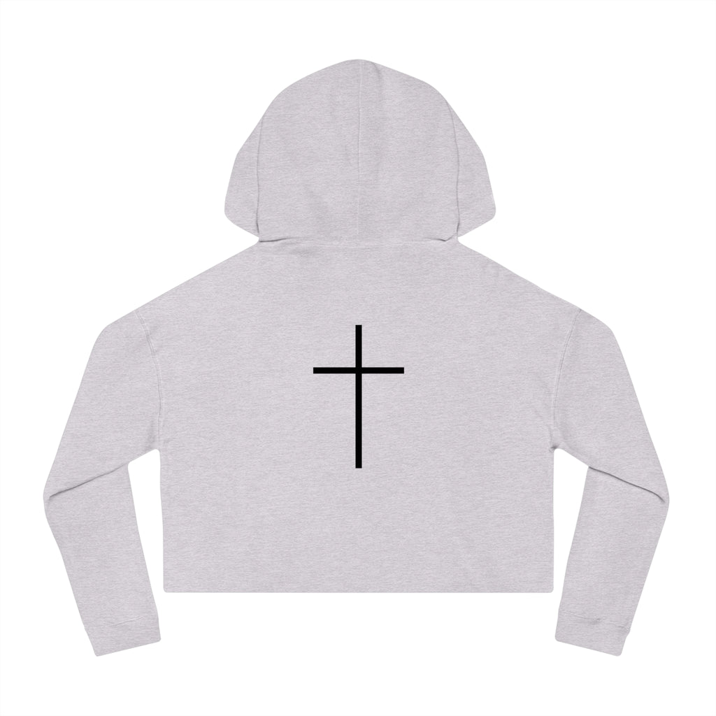 'Saved Not Soft' Cropped Hoodie