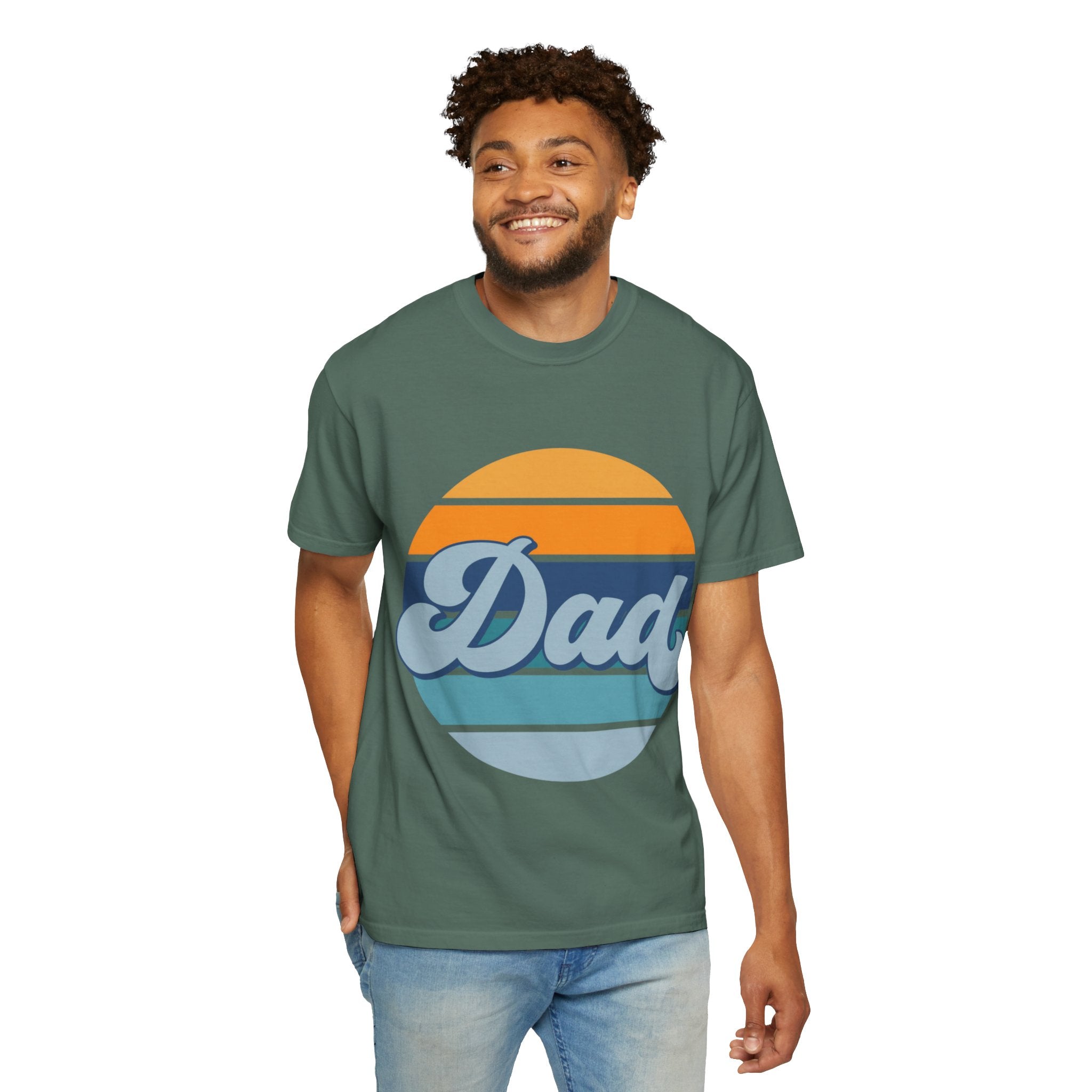 Retro Striped 'Dad' T-Shirt
