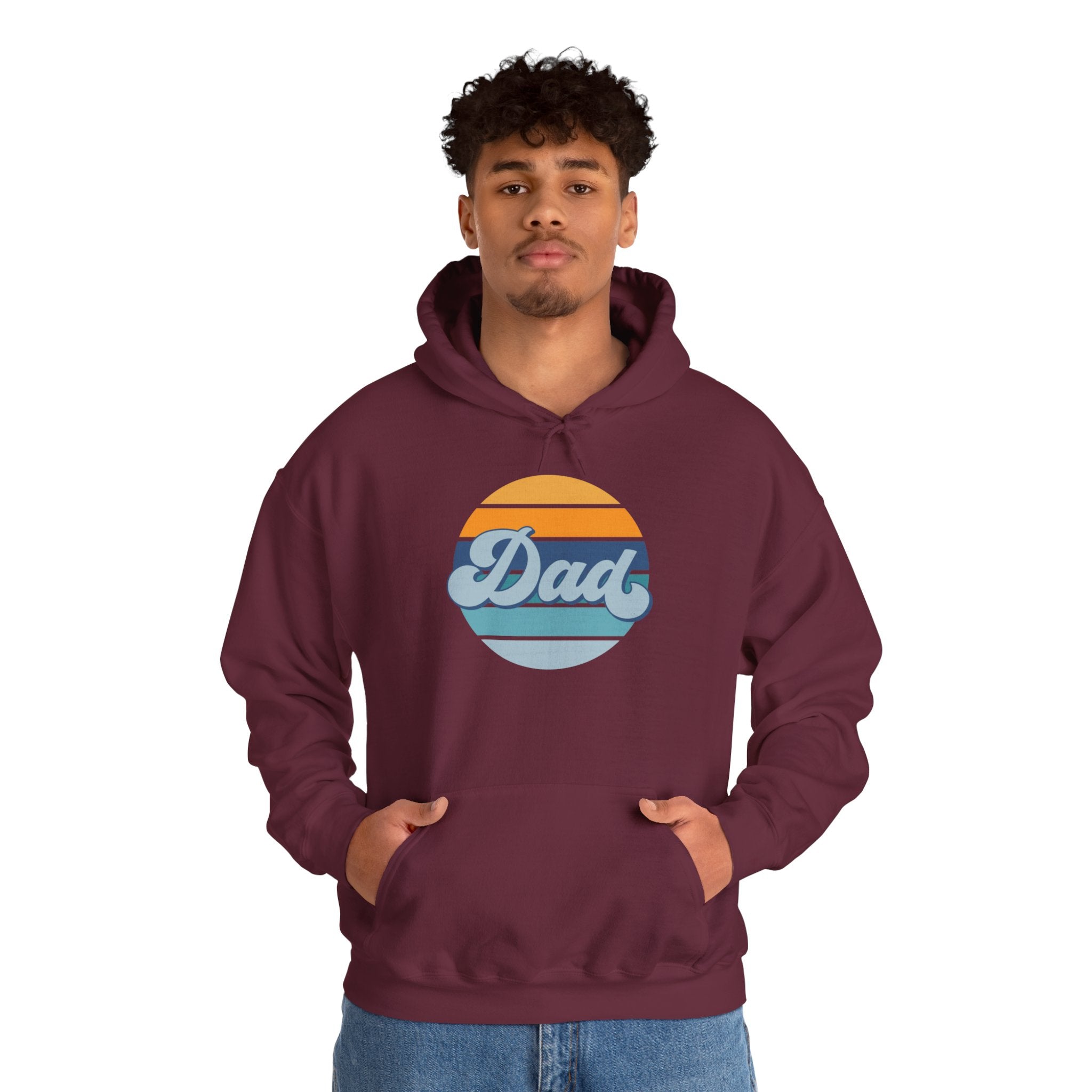 Retro Striped 'Dad' Hoodie