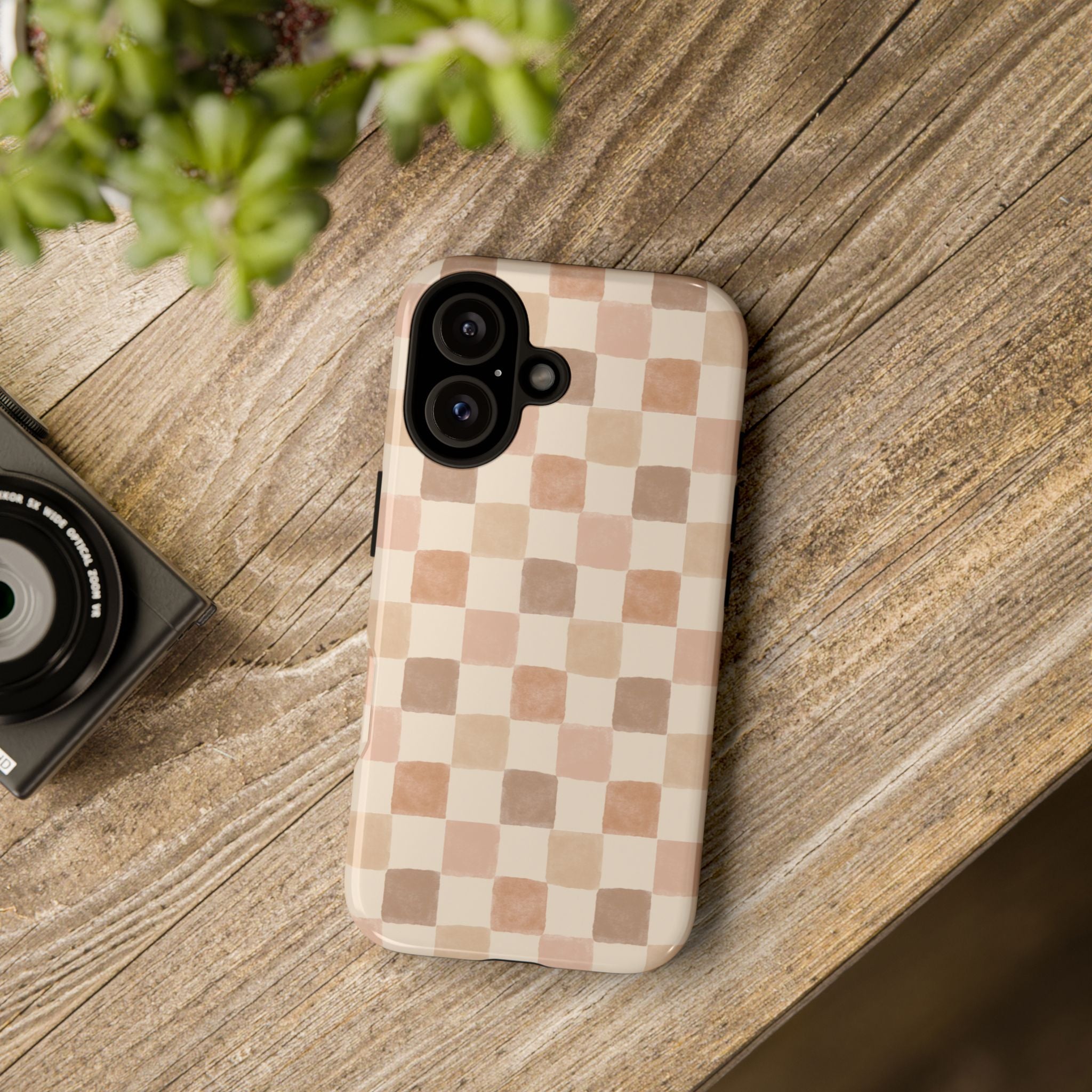 Boho Checkered Phone Case