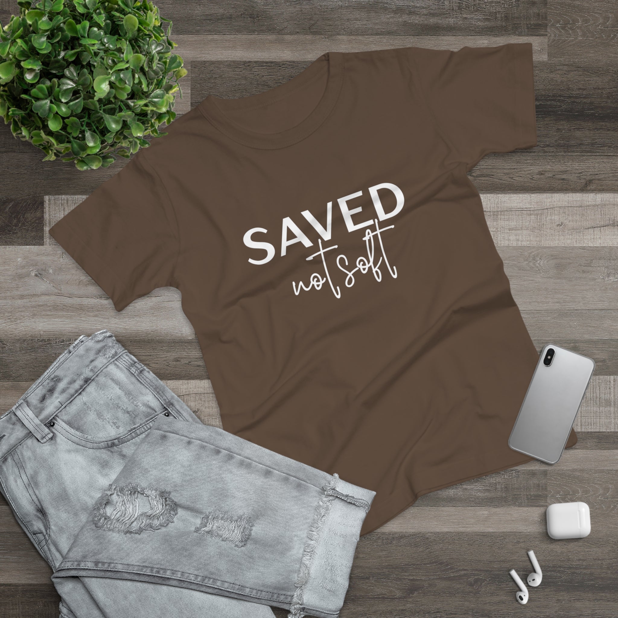 'Saved Not Soft' Women’s T‑Shirt