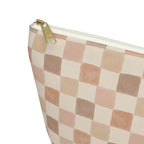 Boho Checkered Accessory Pouch