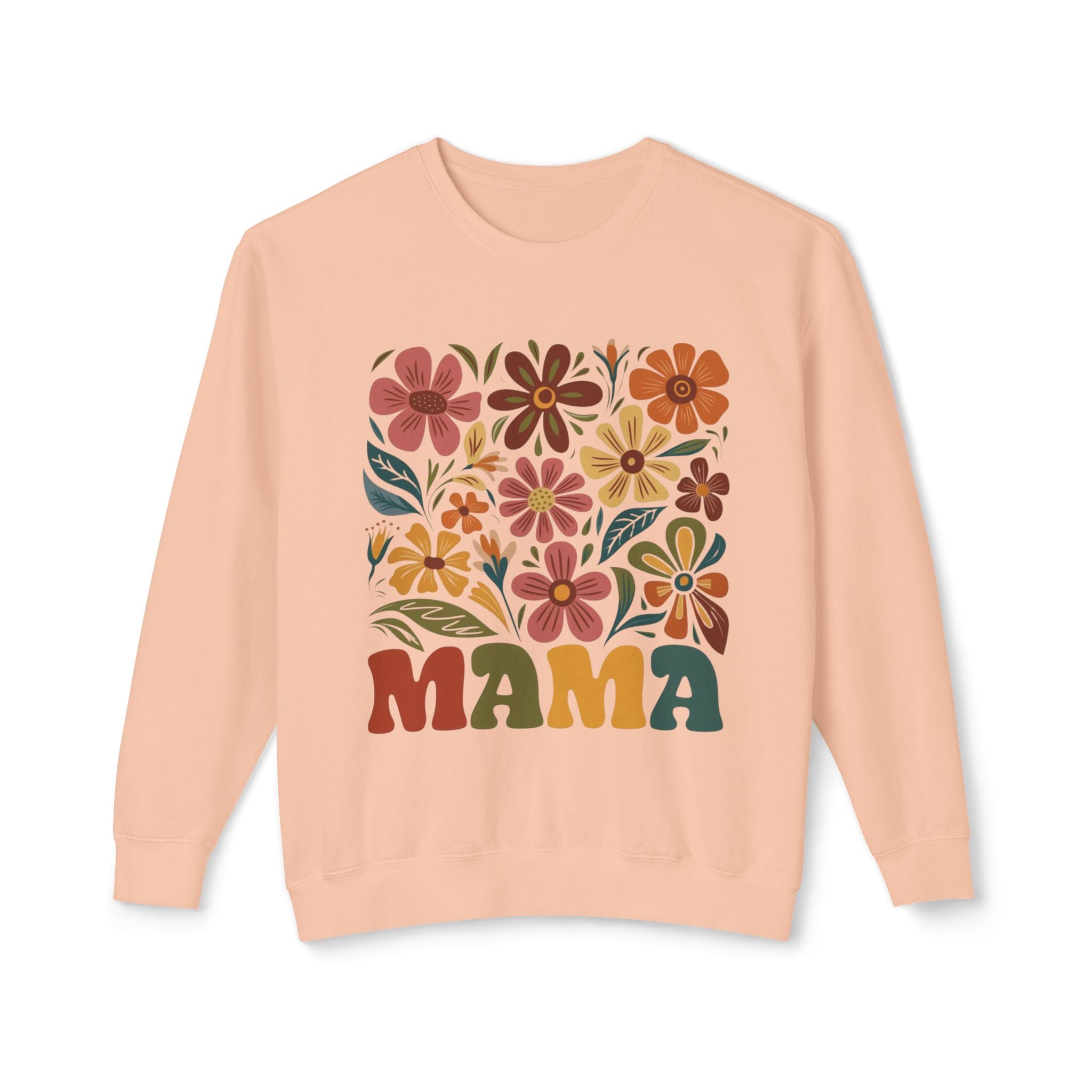 Retro Floral 'Mama' Crewneck Sweatshirt
