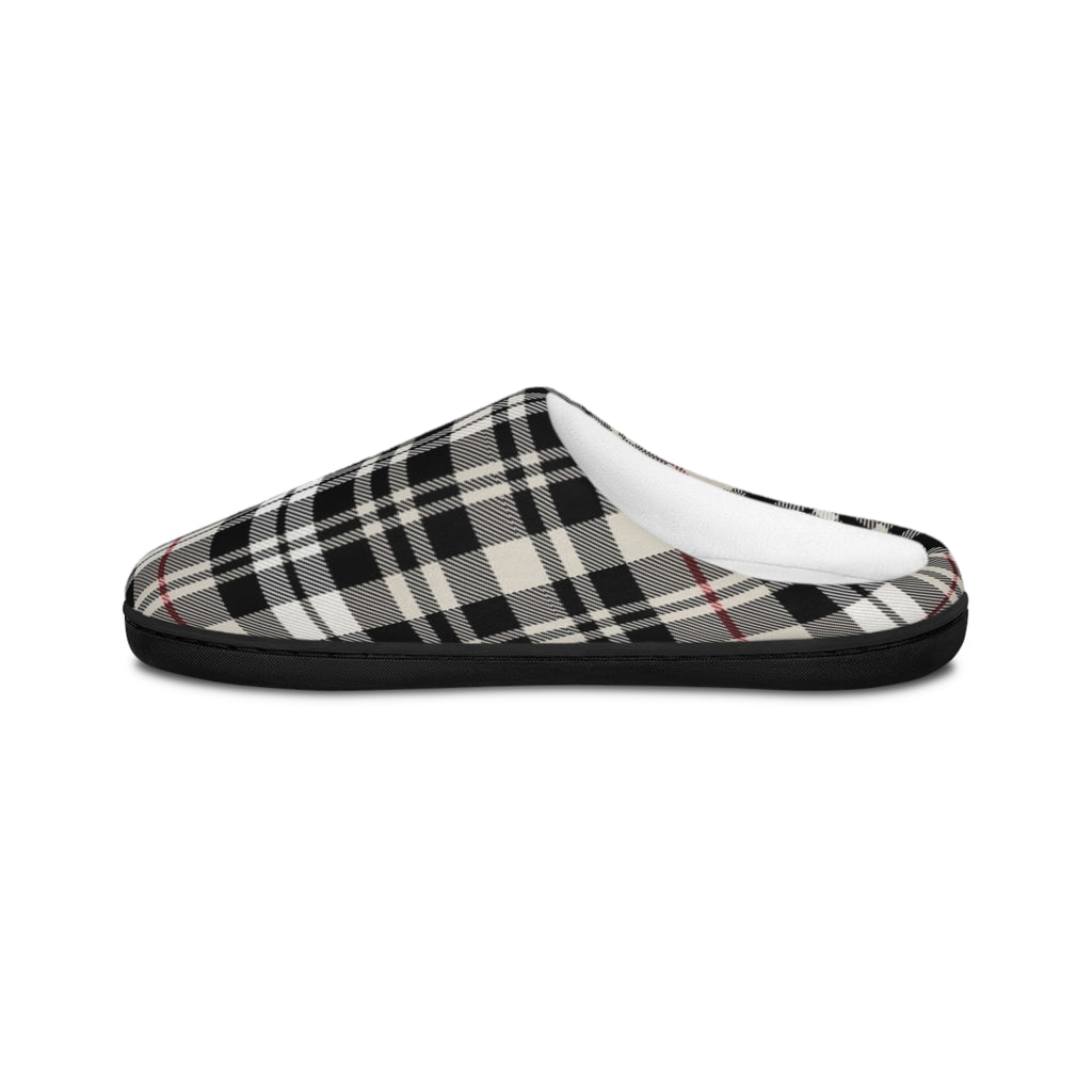 Classic Beige Plaid Women’s Slippers