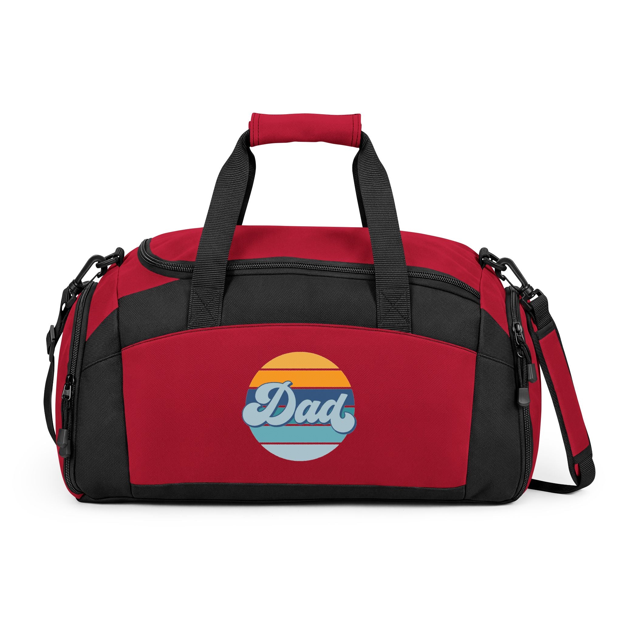 Retro Striped 'Dad' Gym Bag