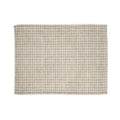 Beige Gingham Plaid Blanket