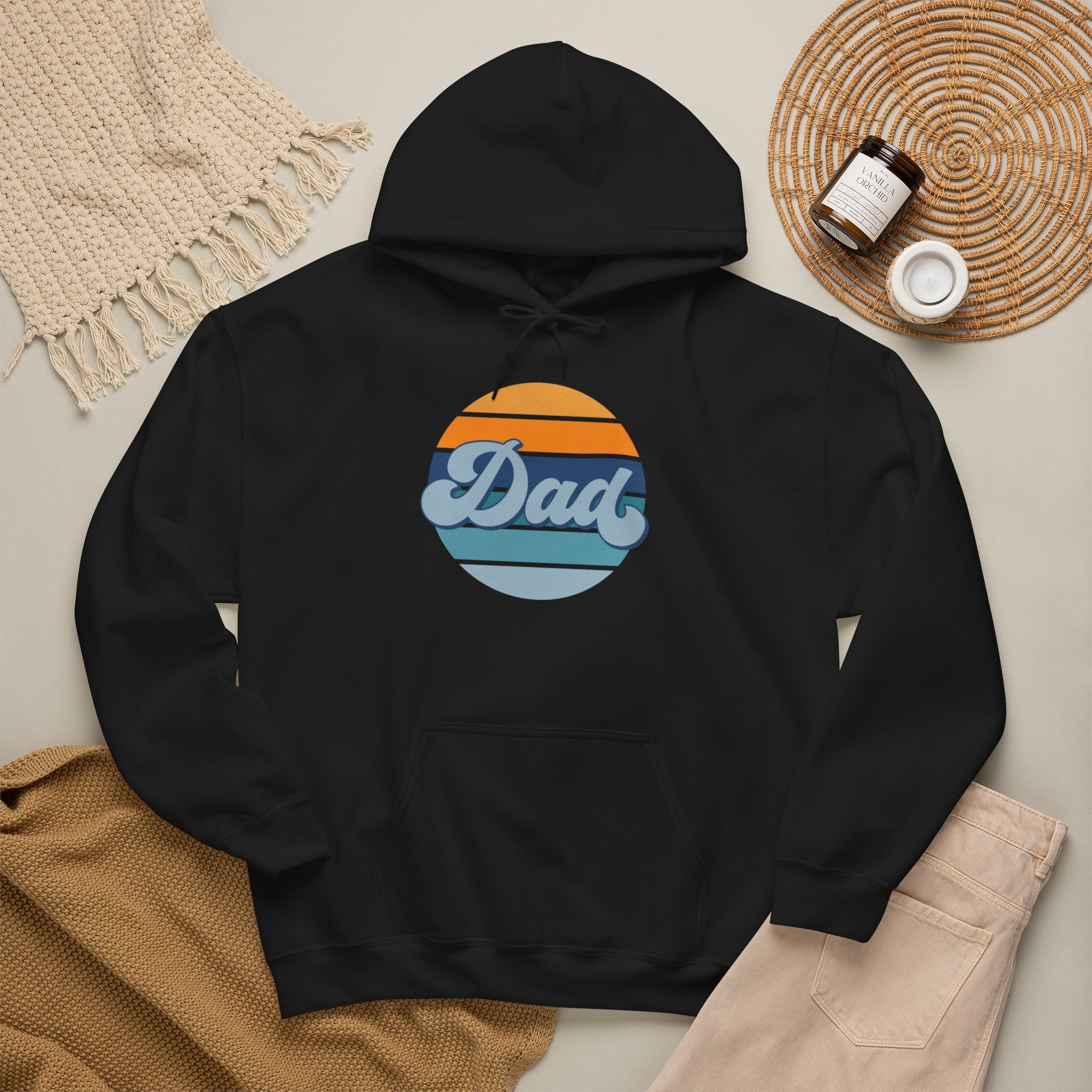 Retro Striped 'Dad' Hoodie