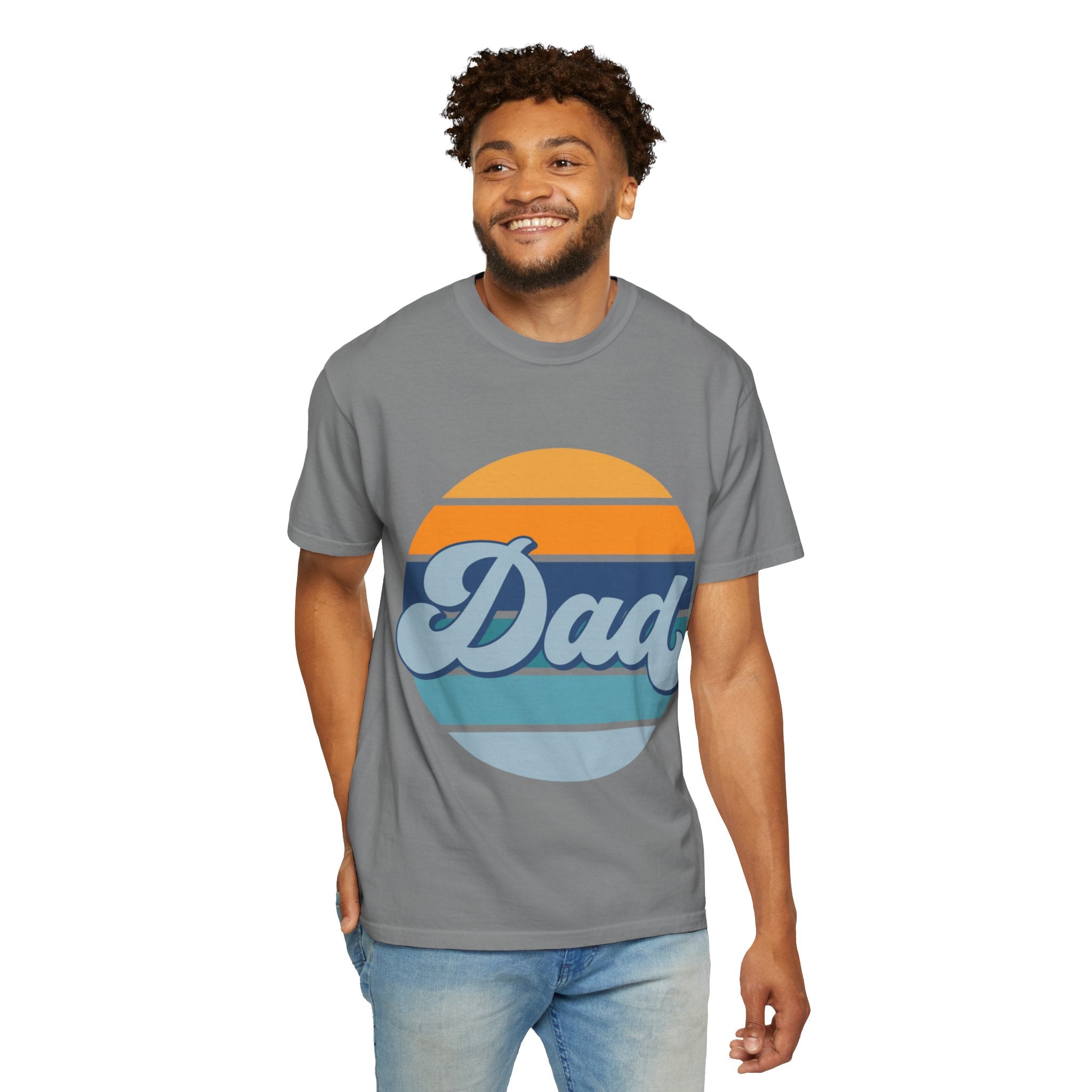Retro Striped 'Dad' T-Shirt