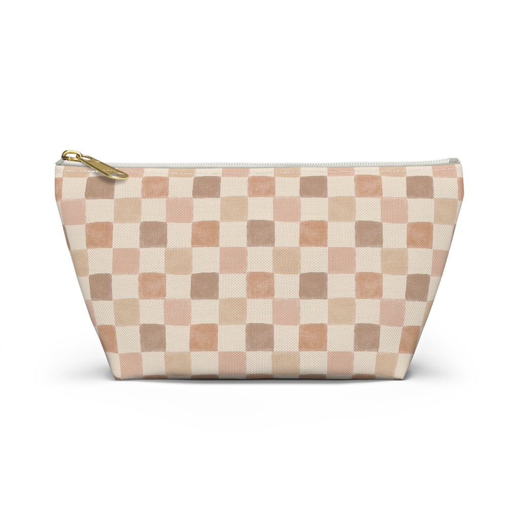 Boho Checkered Accessory Pouch