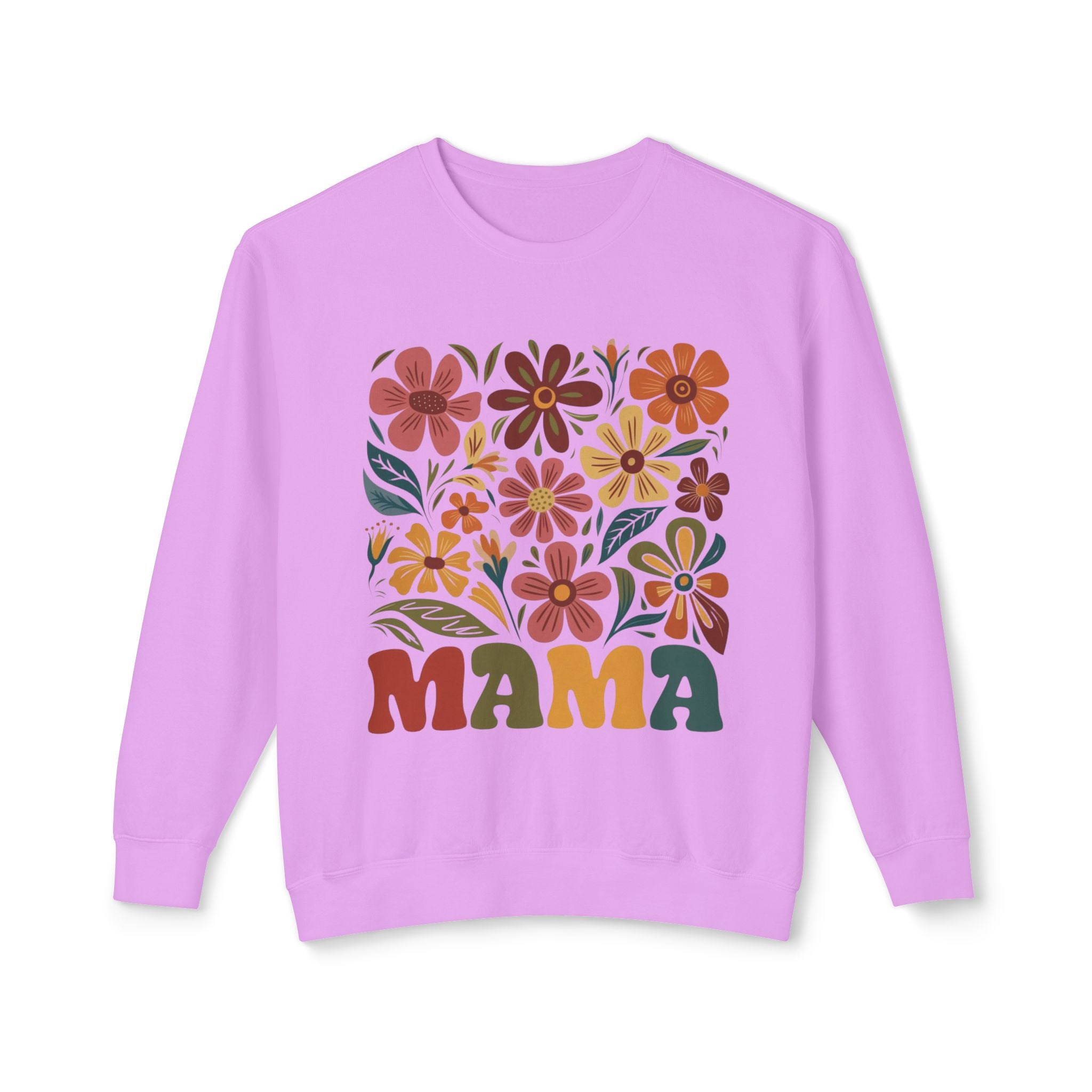 Retro Floral 'Mama' Crewneck Sweatshirt