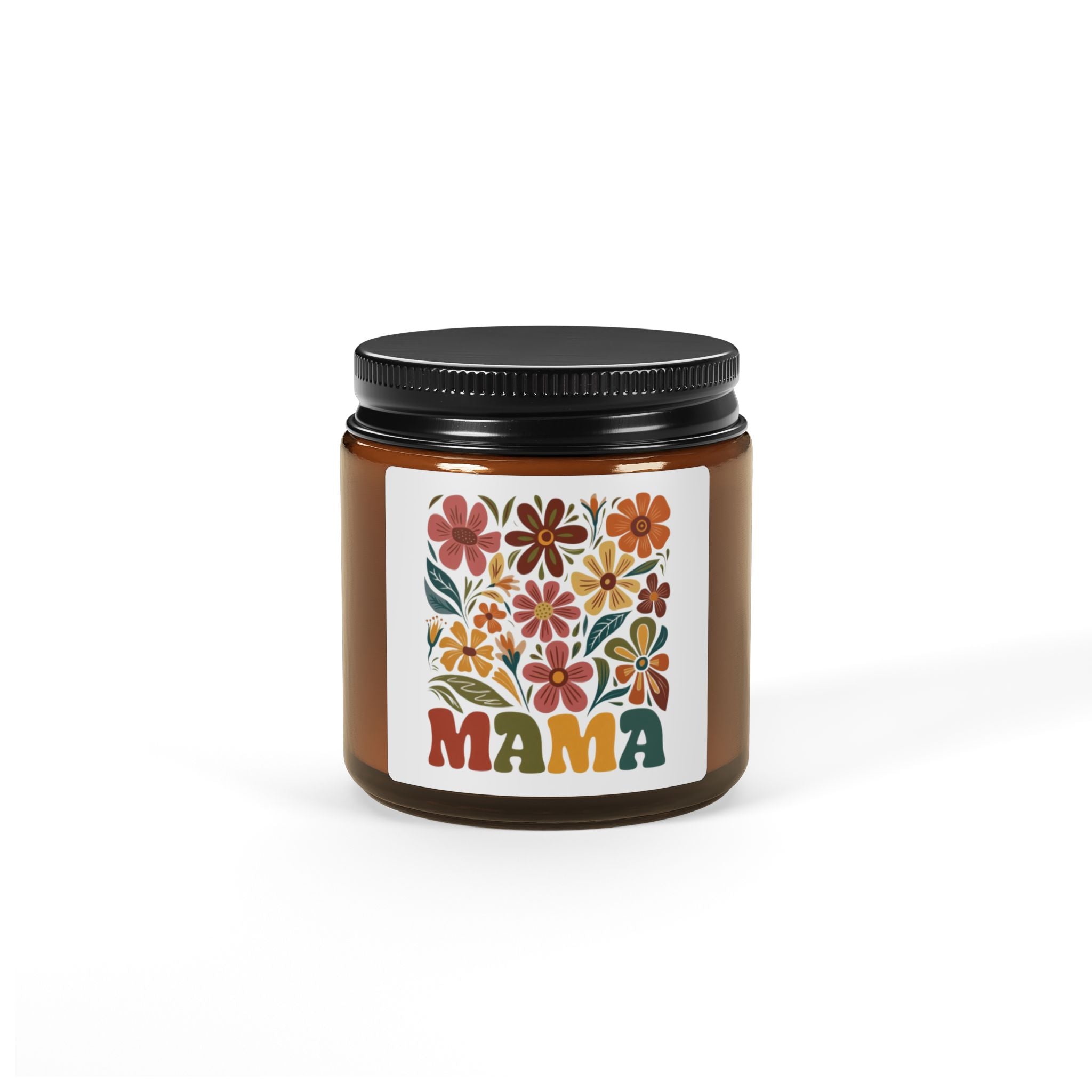 Retro Floral 'Mama' Soy Candle