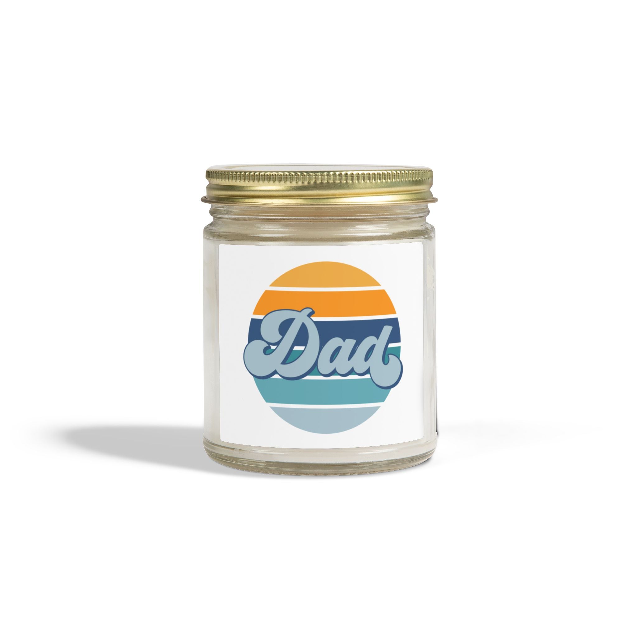 Retro Striped 'Dad' Scented Candle
