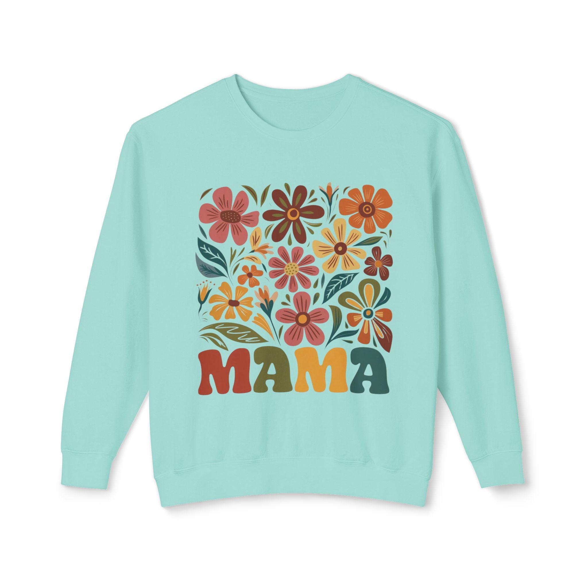 Retro Floral 'Mama' Crewneck Sweatshirt