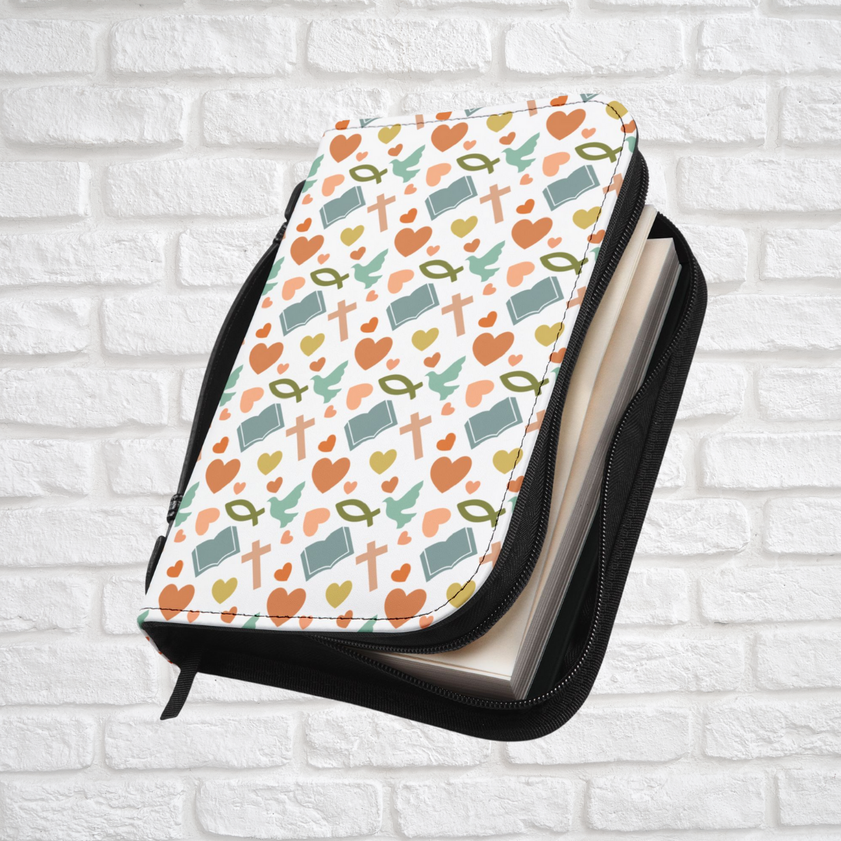 Christian Symbols Bible Cover