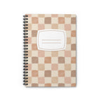 Boho Checkered Spiral Notebook
