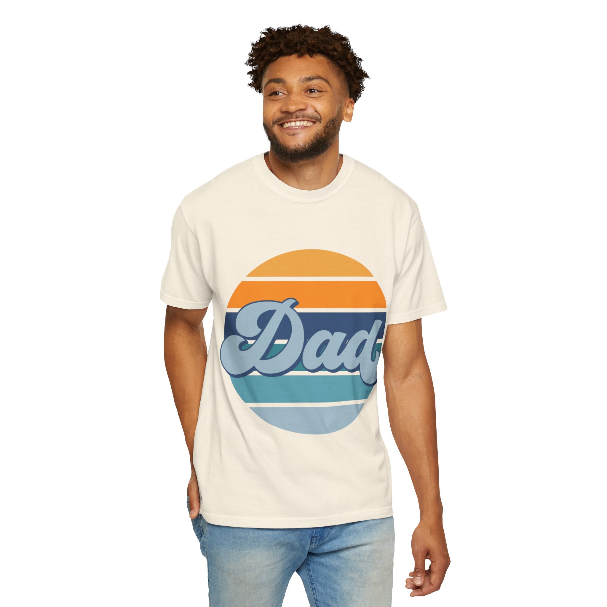 Retro Striped 'Dad' T-Shirt