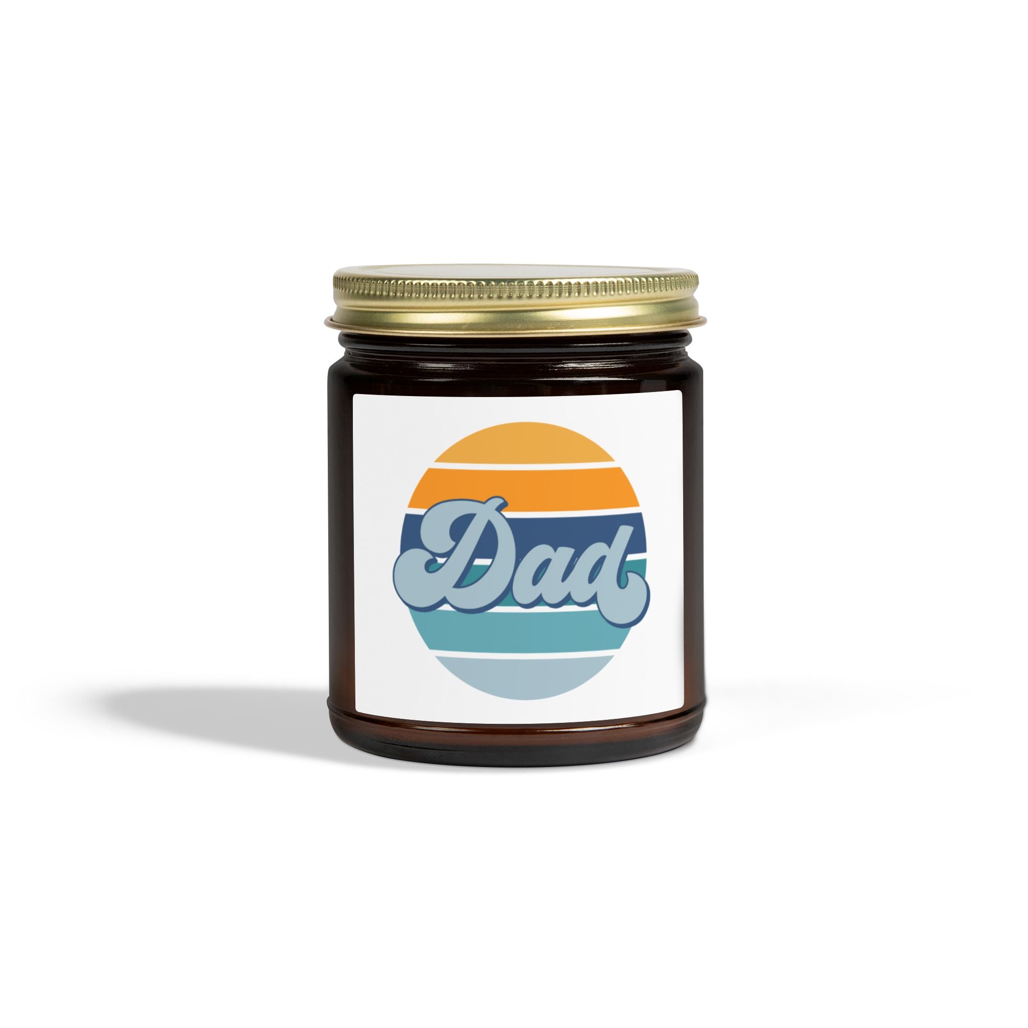 Retro Striped 'Dad' Scented Candle