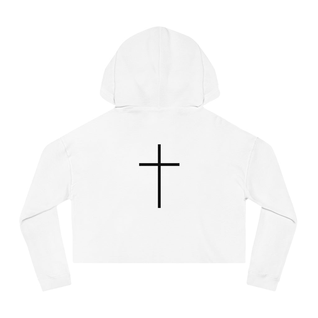 'Saved Not Soft' Cropped Hoodie