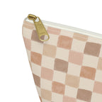 Boho Checkered Accessory Pouch