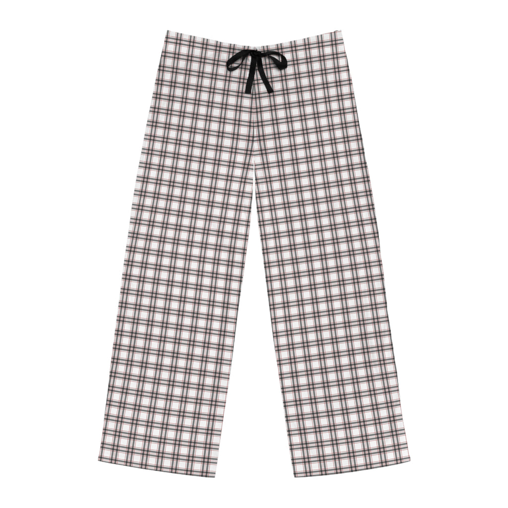 Black & White Tartan Men's Pajama Pants