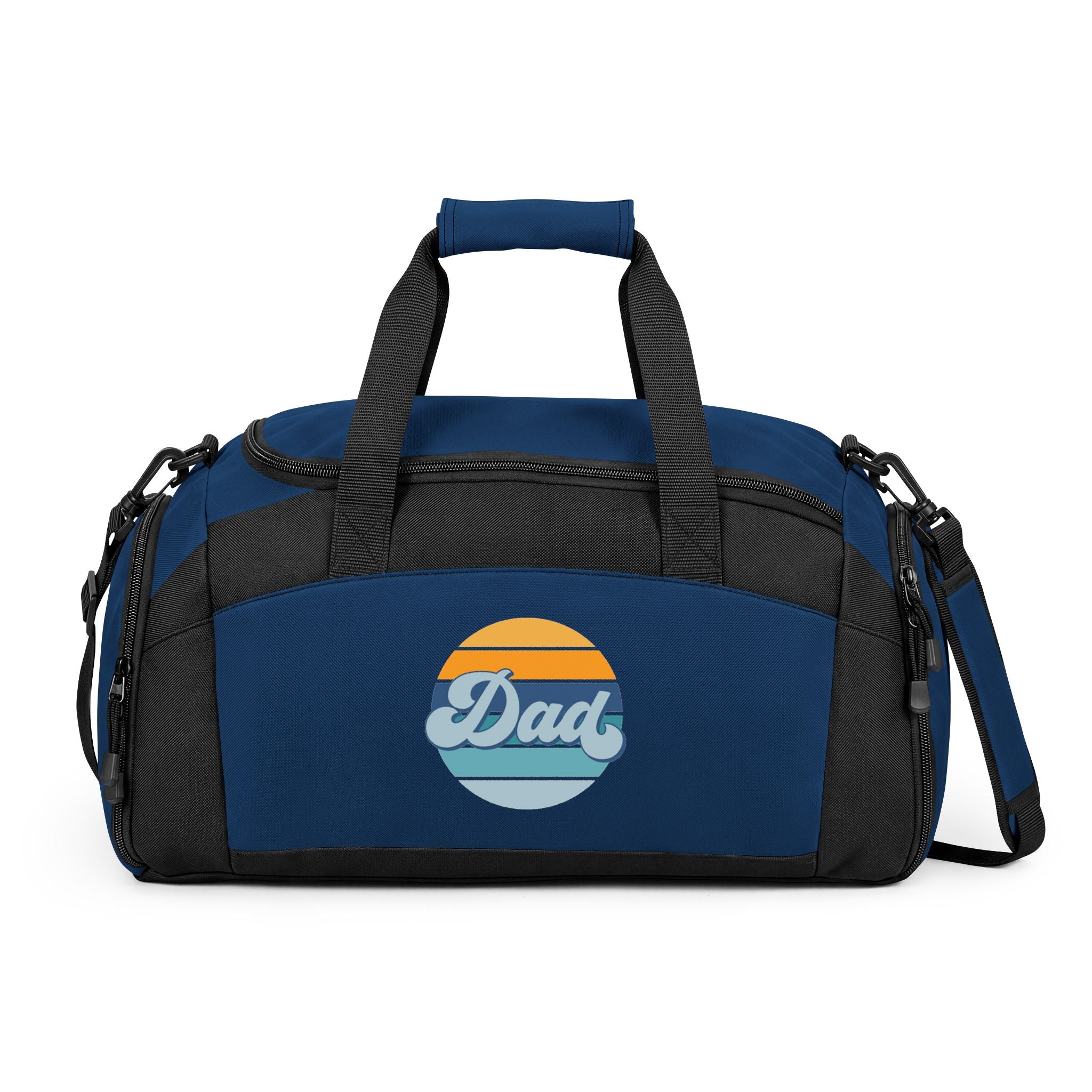Retro Striped 'Dad' Gym Bag