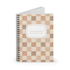 Boho Checkered Spiral Notebook