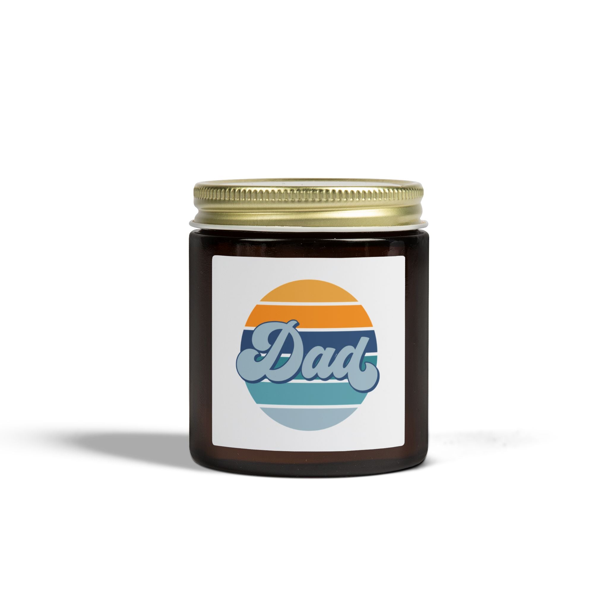 Retro Striped 'Dad' Scented Candle