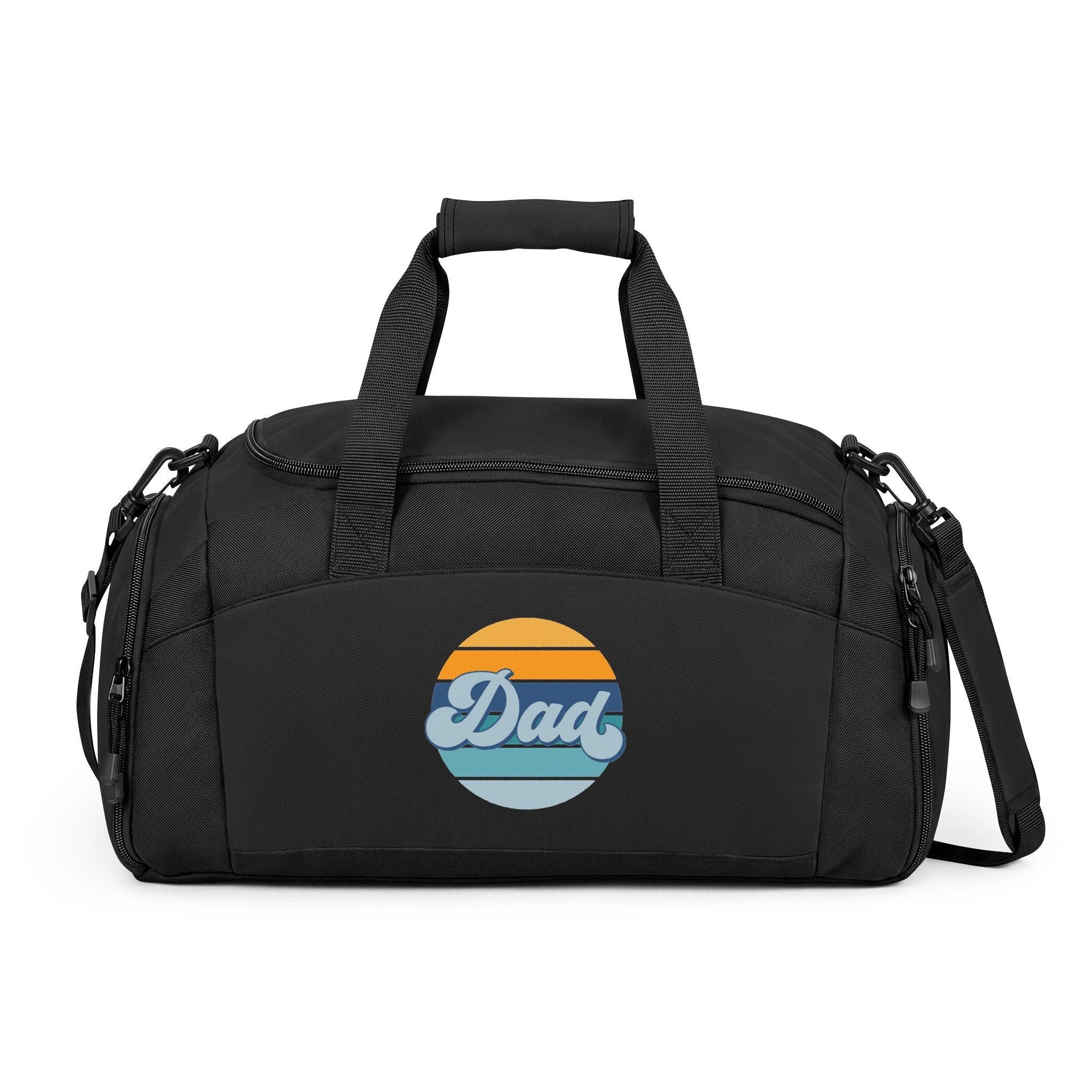 Retro Striped 'Dad' Gym Bag
